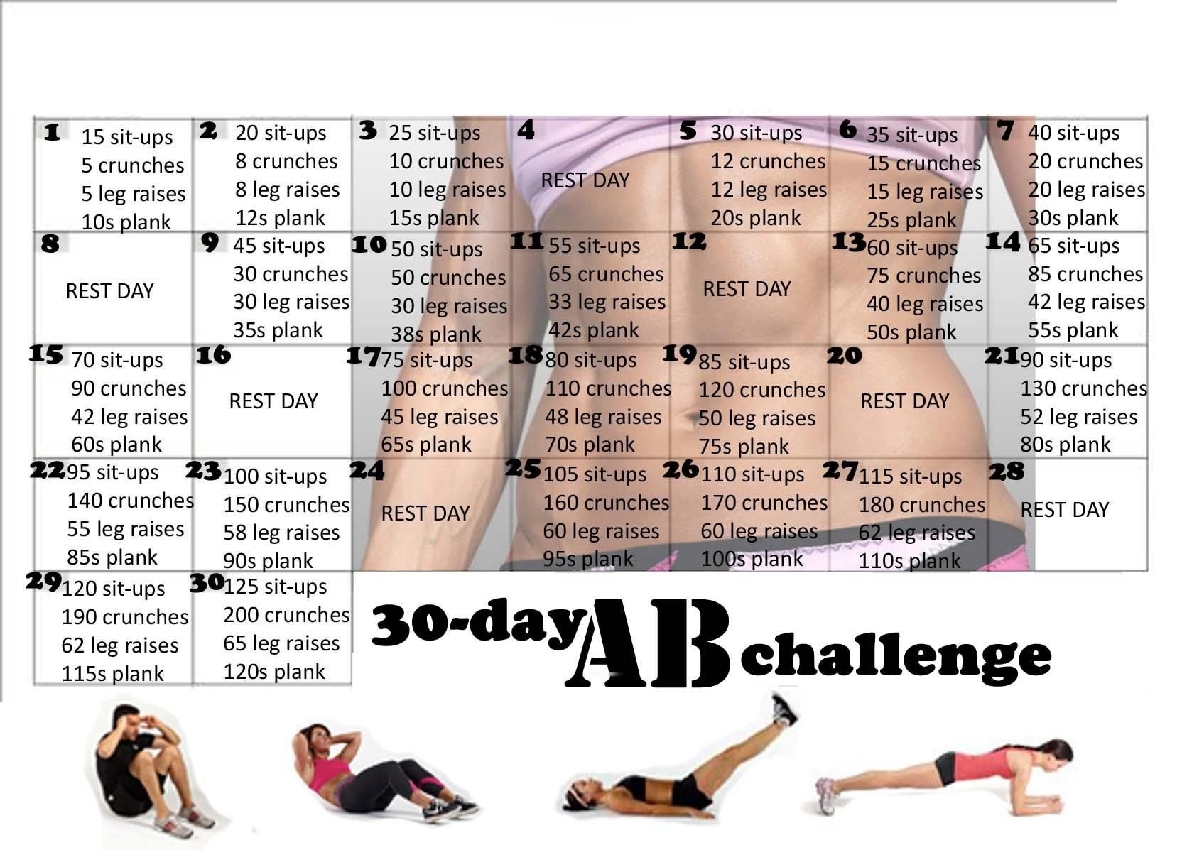 Collect 30 Day Challenge Printable Chart