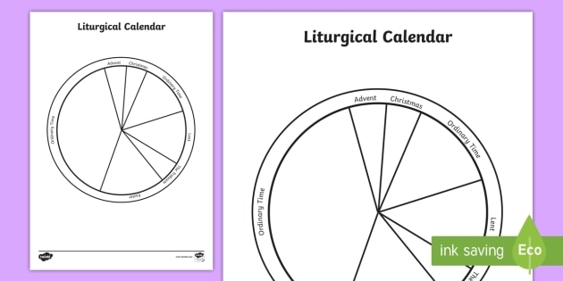 Collect Free Liturgical Calendar Worksheets