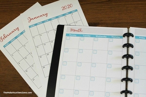 Collect Free Printable Small Pocket Calendars