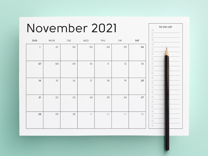 Collect Printable Calendar 2021 Monday To Sunday