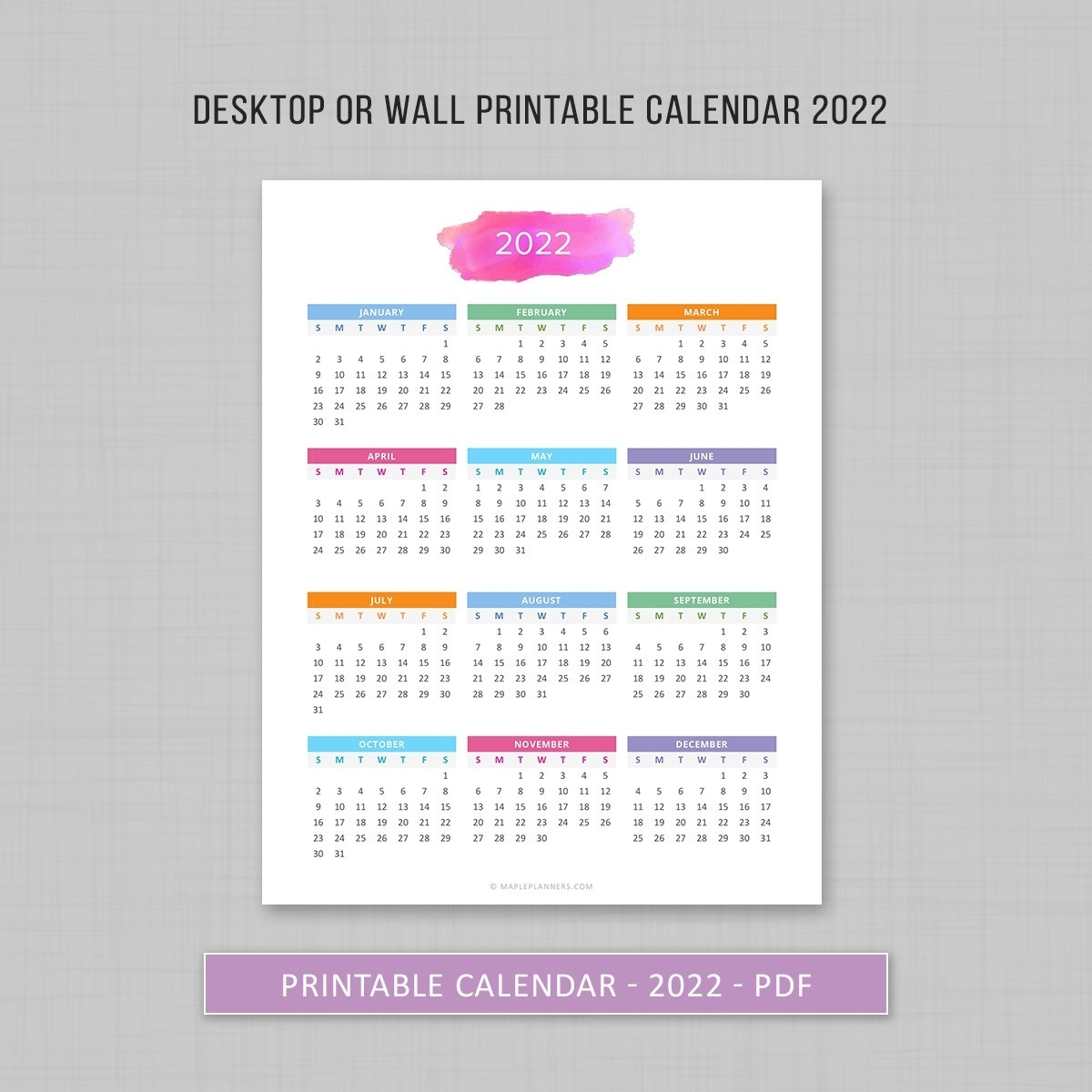 Collect Printable Month At A Glance 2021