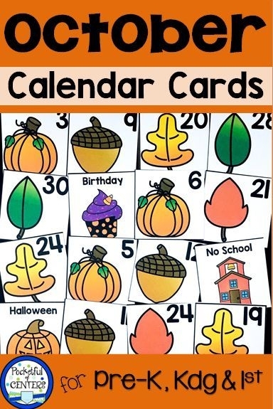 Collect Printable Pumpkin Calendar Numbers 1 31