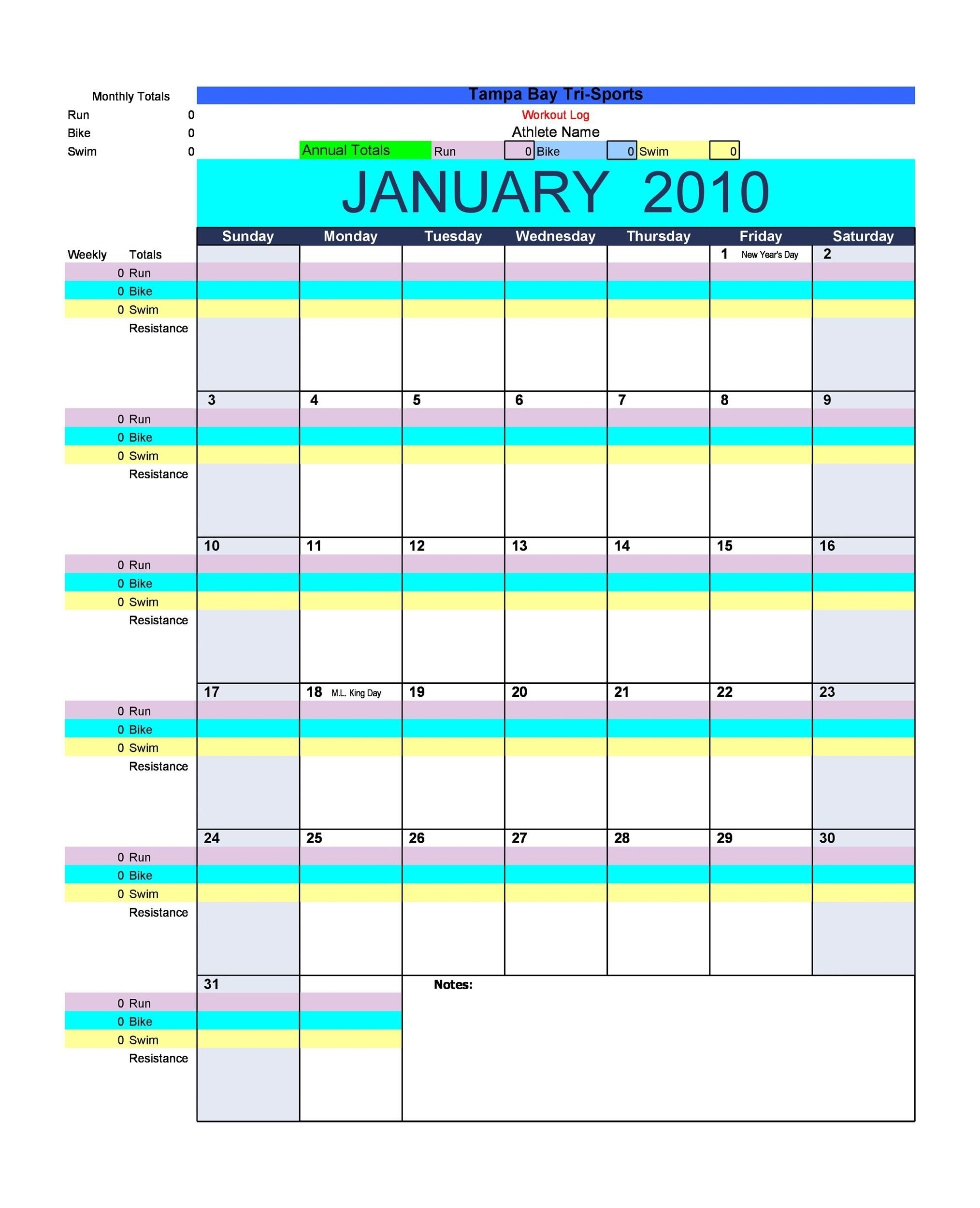 Get 30 Day Blank Calendar Printable