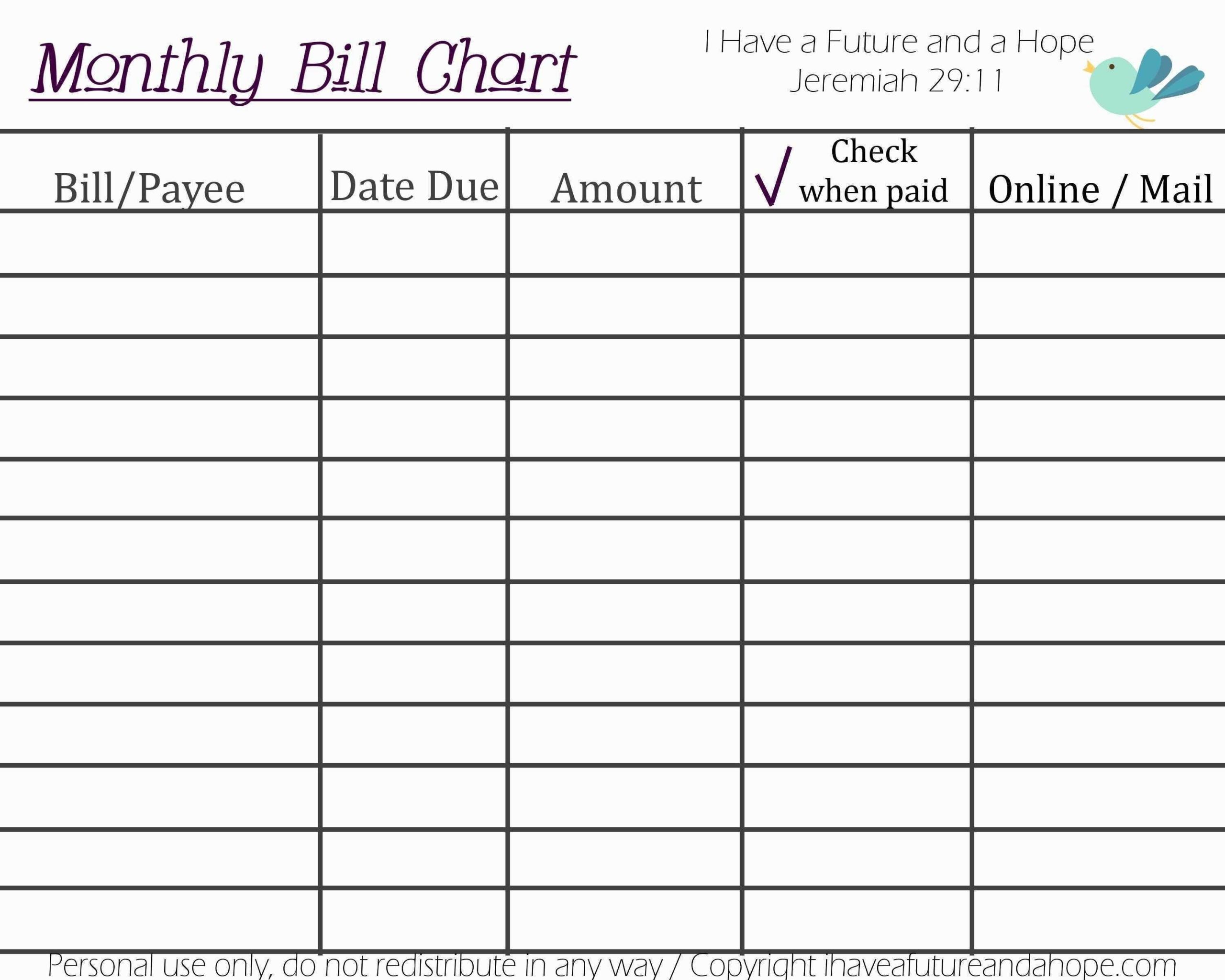 Get Mult-Month Calendar For Free For Bills