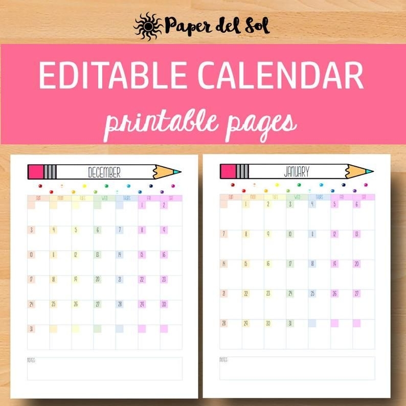 Get No Download Printable Calendar