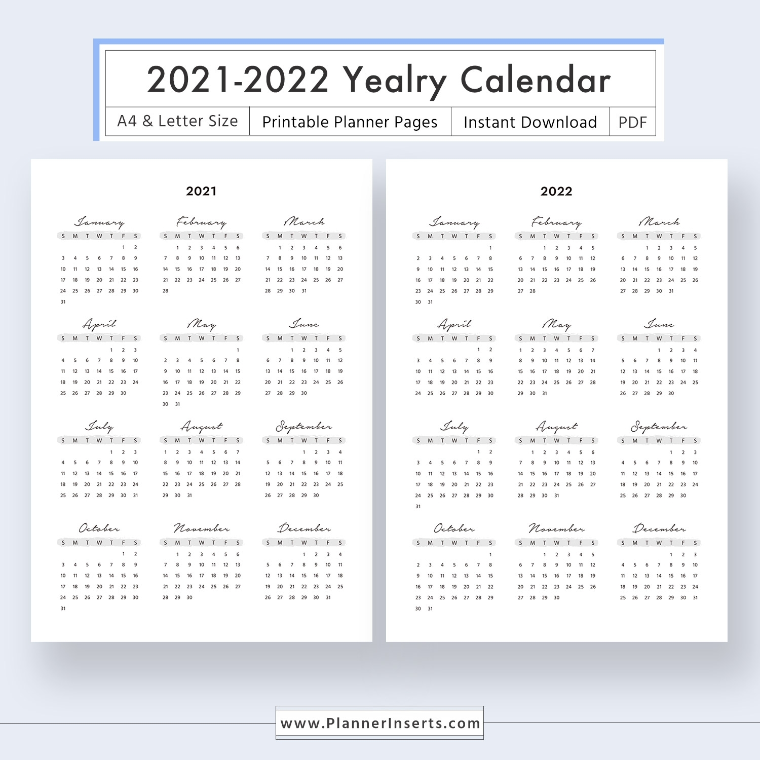 Get Printable Month At A Glance 2021