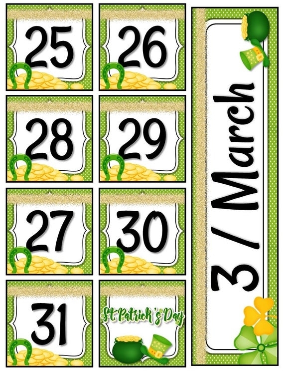 Get Printable Pumpkin Calendar Numbers 1 31
