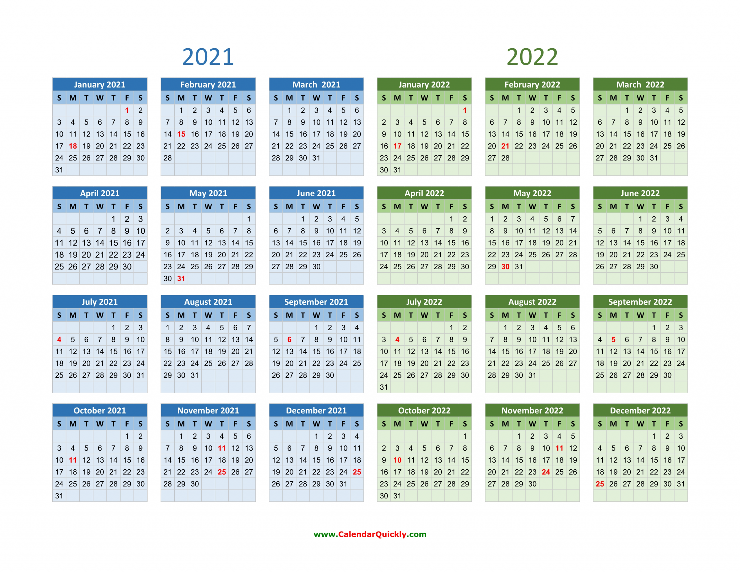 Get Three Year Calendar 2021 2022 2021