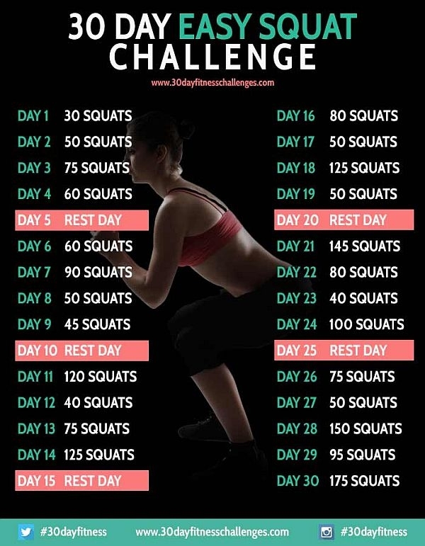 Pick 30 Day Challenge Printable Chart