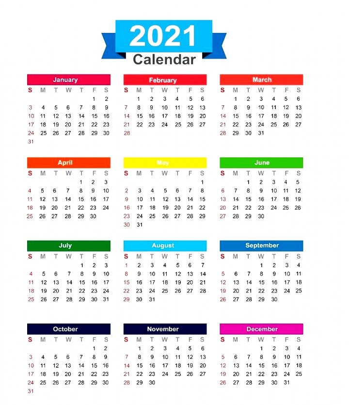 Pick Financial Week Calendar 2021