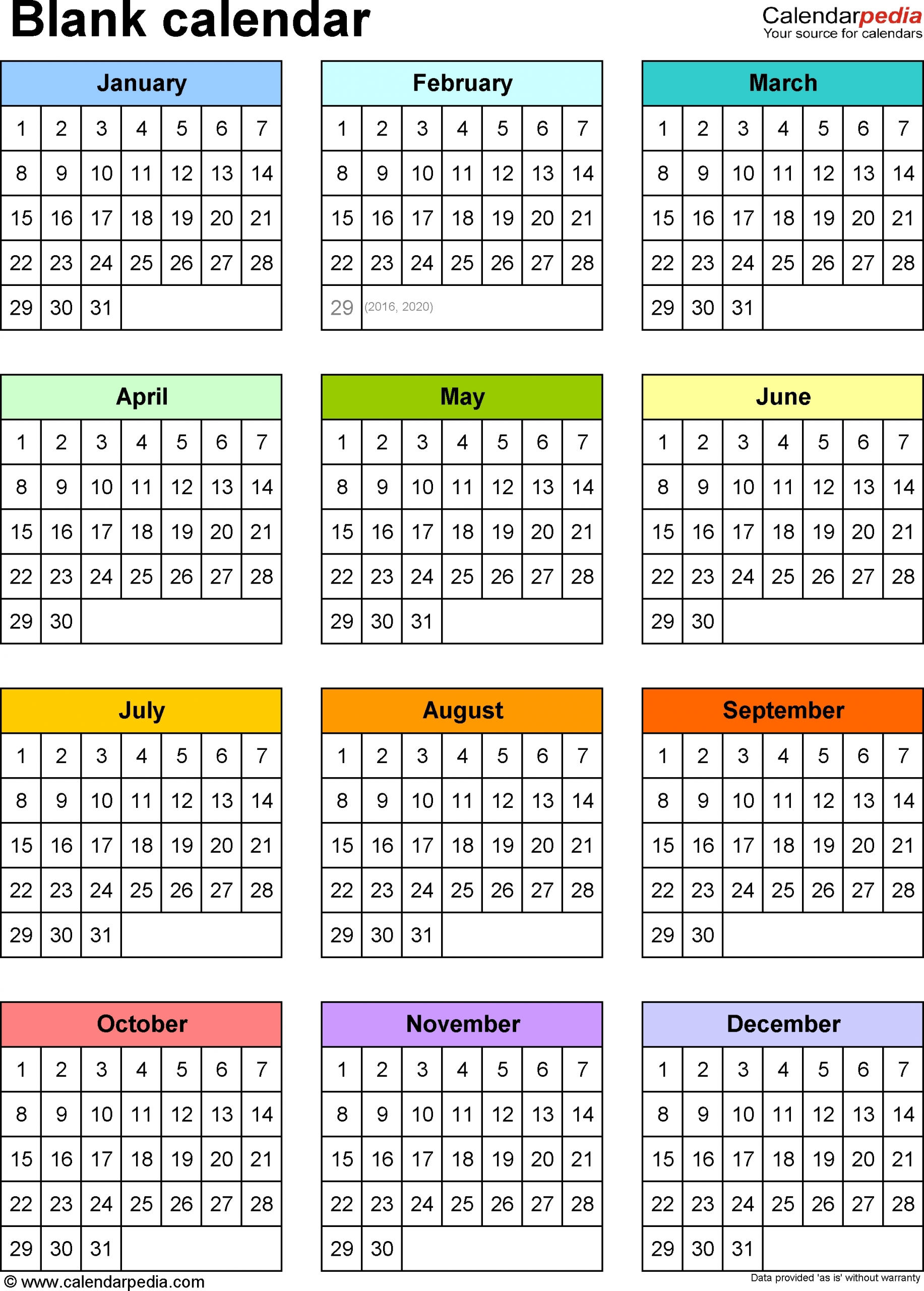 Take Free Printable Calendar