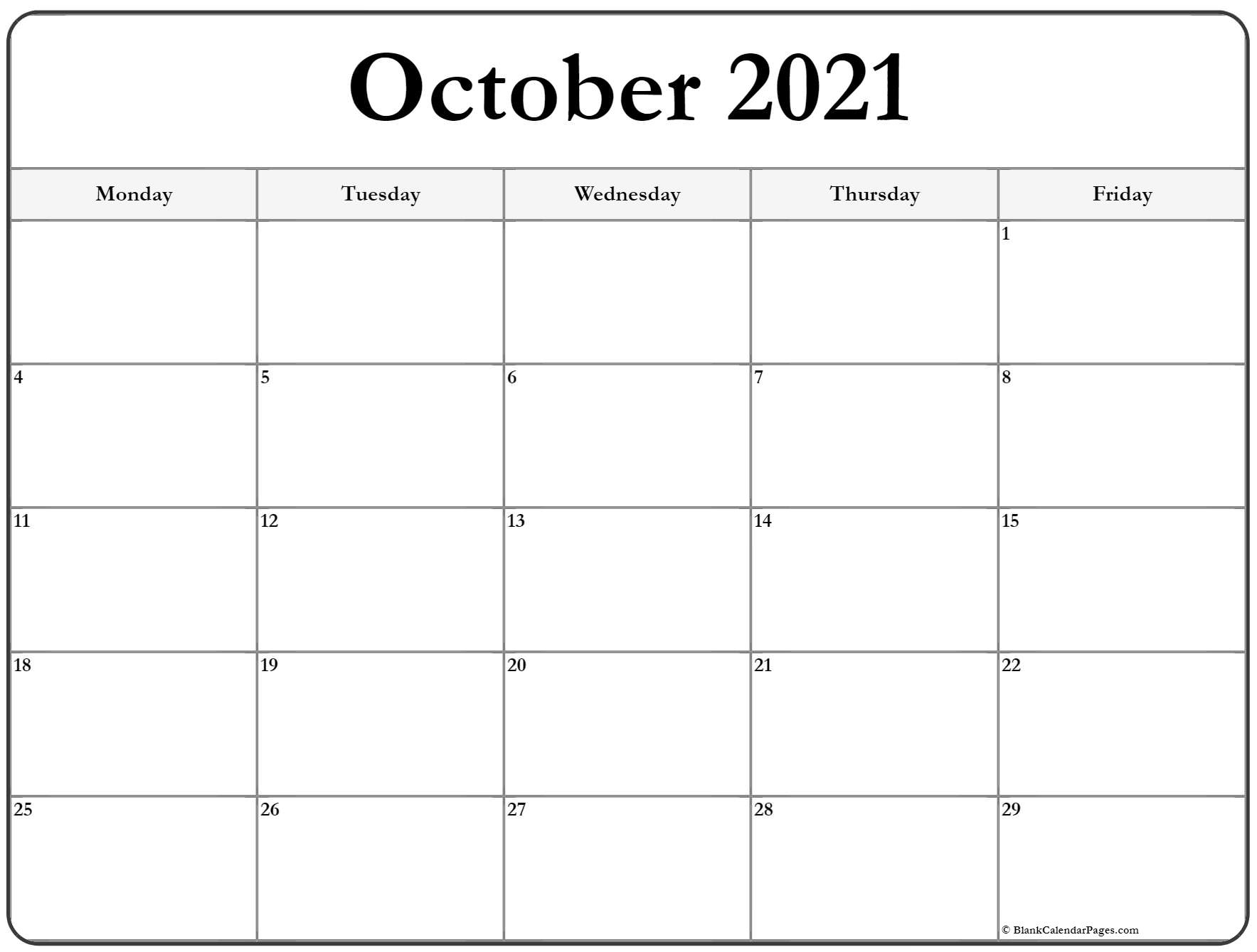 Take Printable Calendar 2021 Monday To Sunday