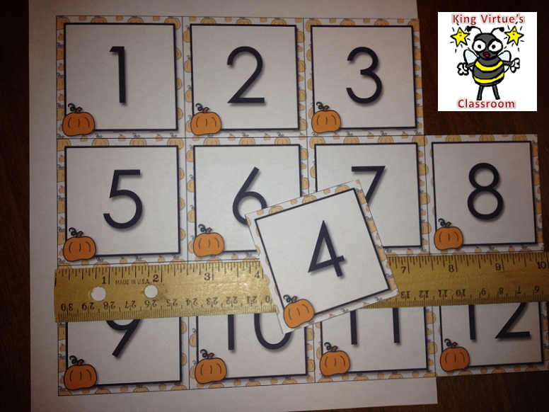 Take Printable Pumpkin Calendar Numbers 1 31