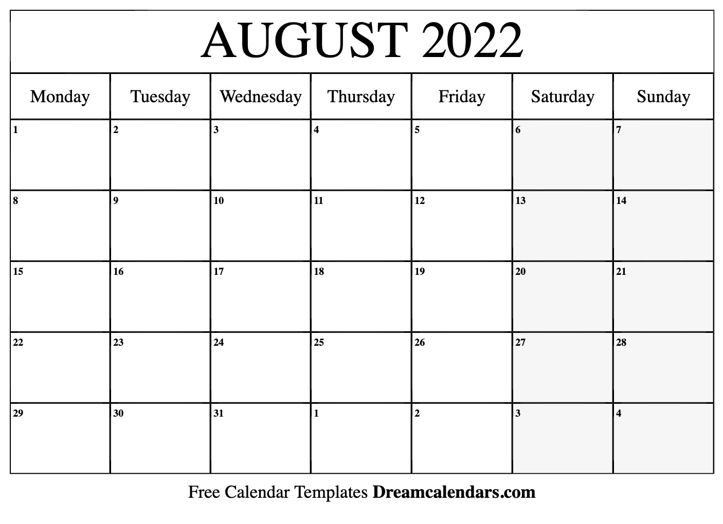 Catch 2022 Calendar For July And August