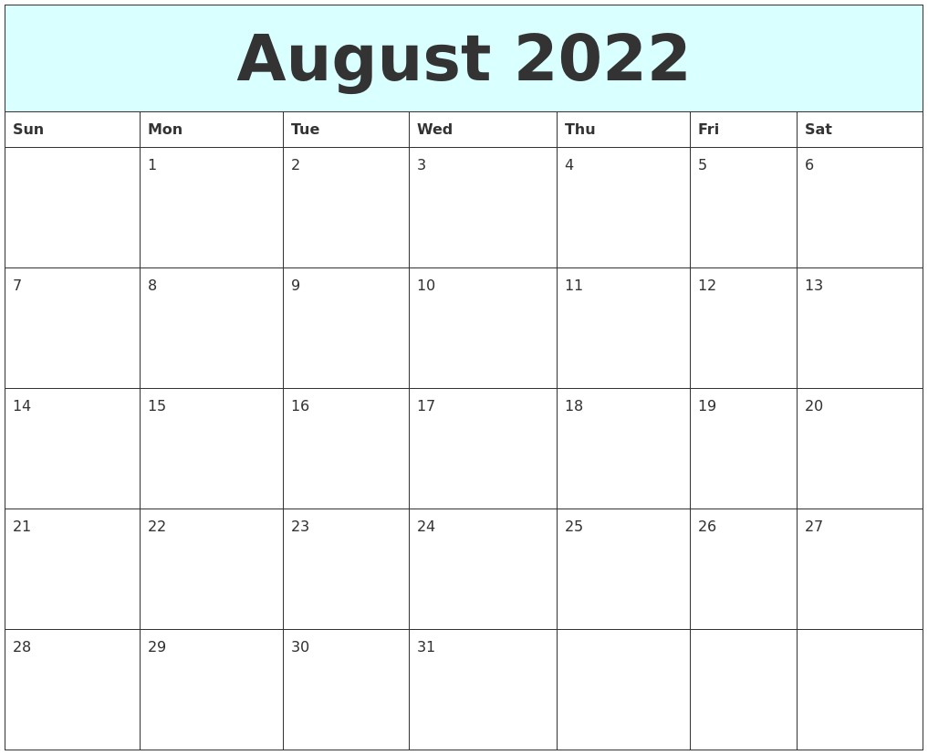 Catch 2022 Calendar For July And August