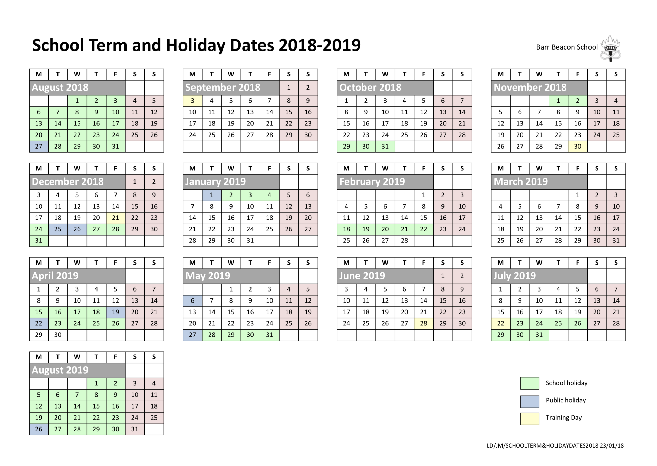 Catch Annual Calendar Of Special Days