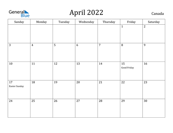 Catch April 2022 Calendar Monday Start