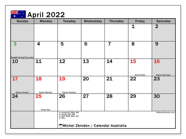 Catch April 2022 Canadian Calendar