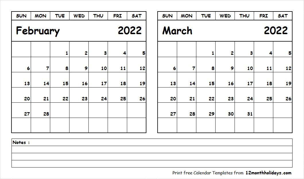 Catch Arabic Calendar 2022 February