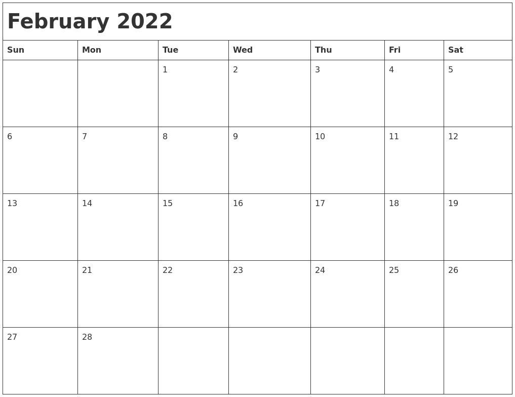 Catch Calendar 2022 February In Hindi