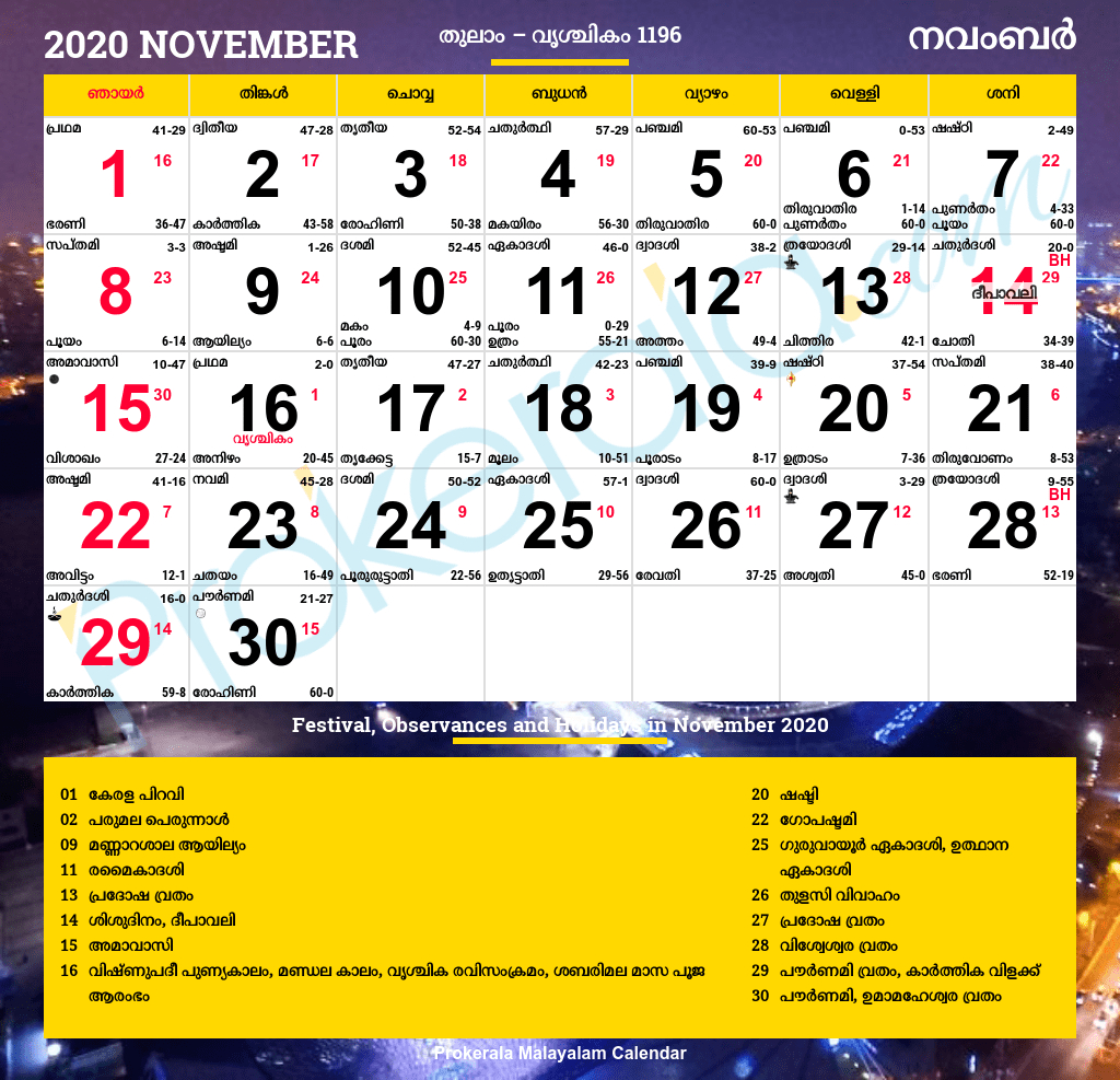 Catch Calendar 2022 February Malayalam