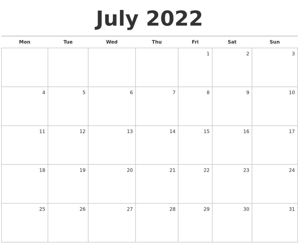 Catch Calendar 2022 June July