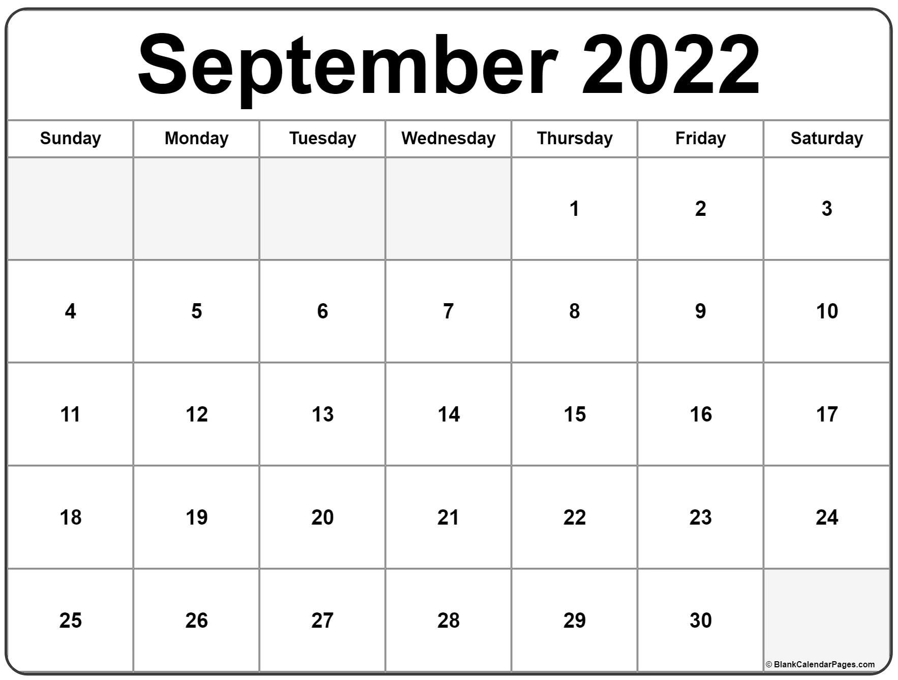 Catch Calendar 2022 September Month
