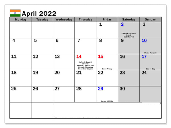 Catch Calendar April 30 2022