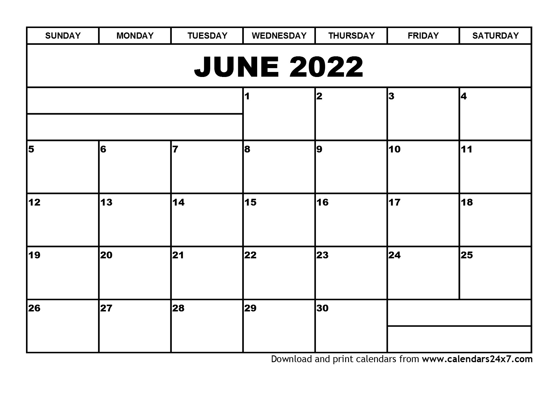Catch Calendar Dates For June 2022