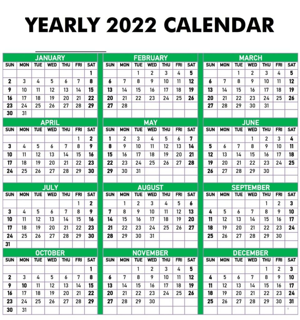 Catch Calendar Dates May 2022