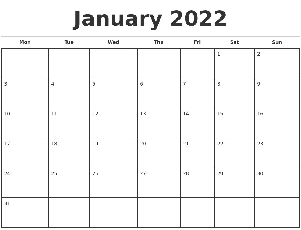Catch Calendar December January 2022