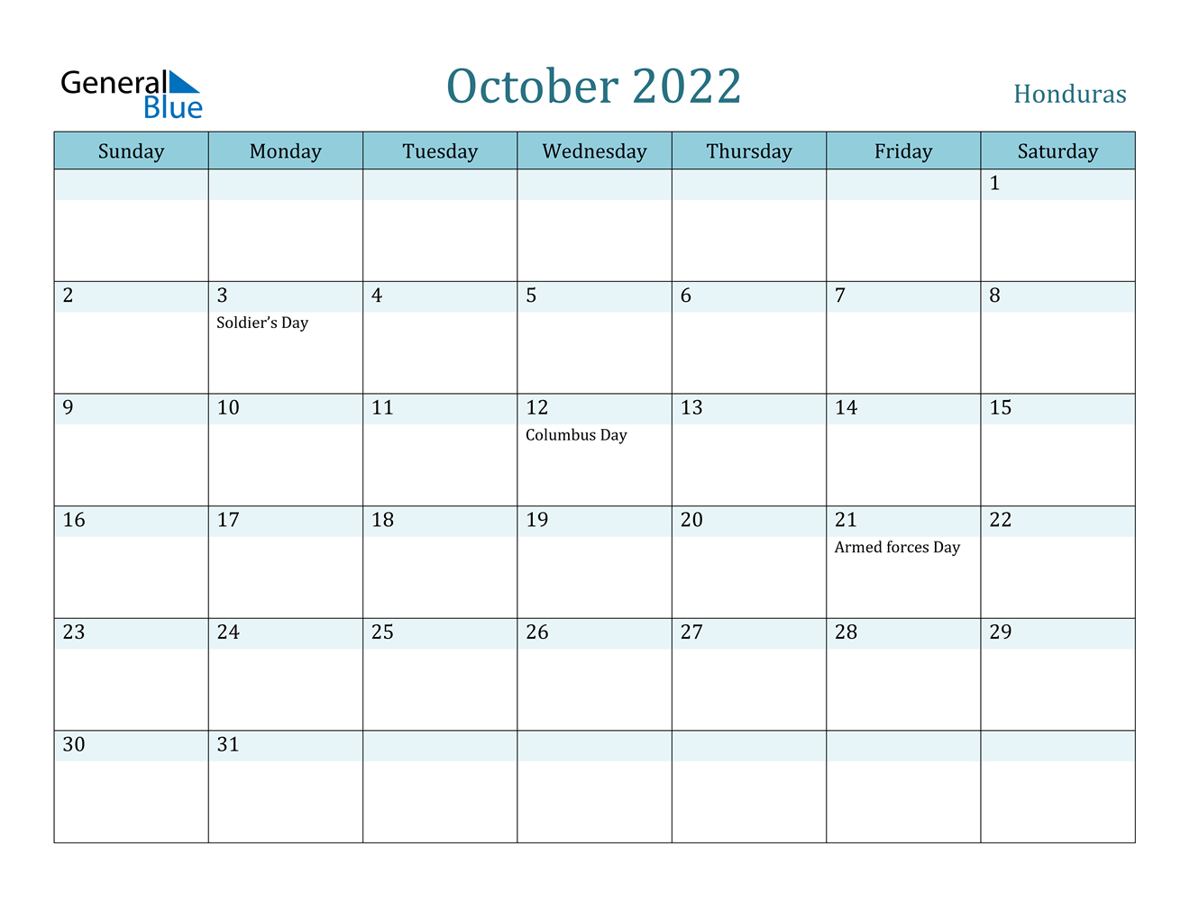 Catch Calendar For 2022 October