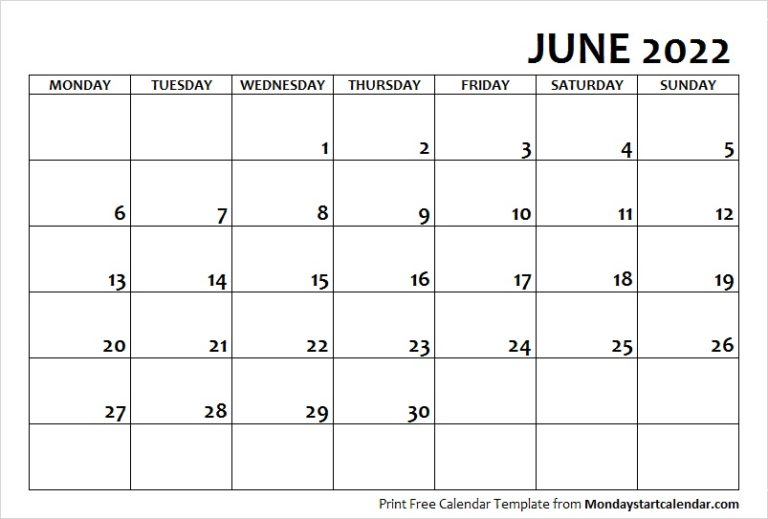 Catch Calendar June 2022 Canada