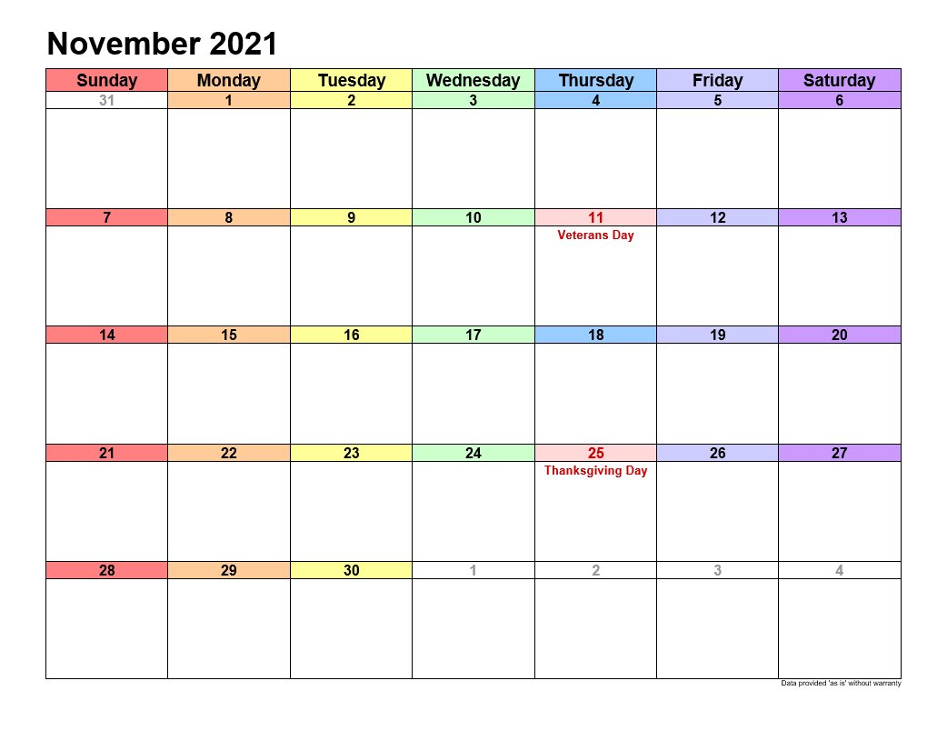 Catch Calendar November 2021 To November 2022