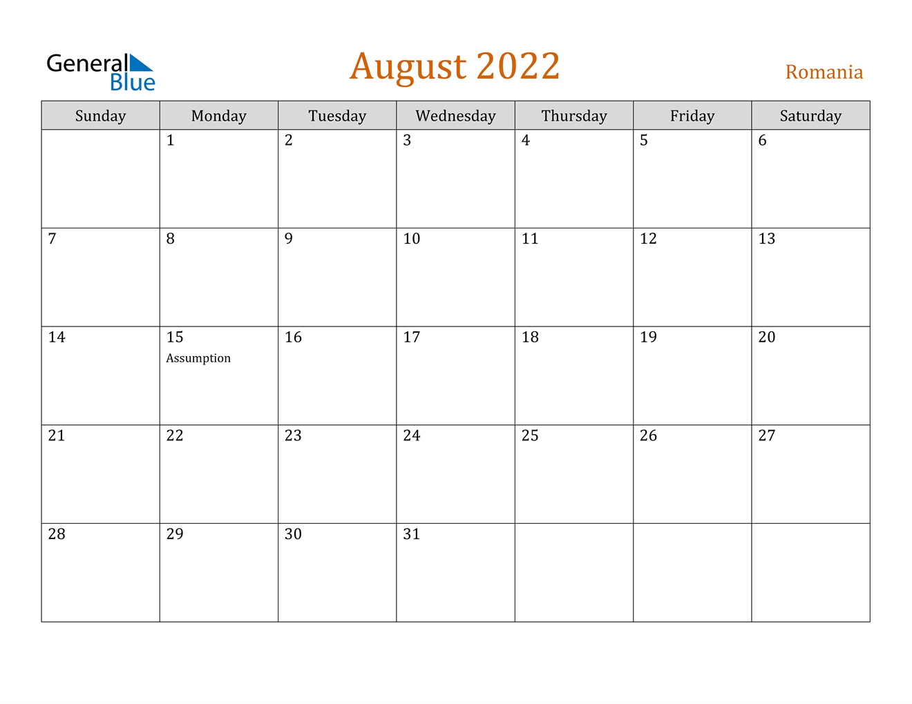 Catch Calendar Of 2022 August