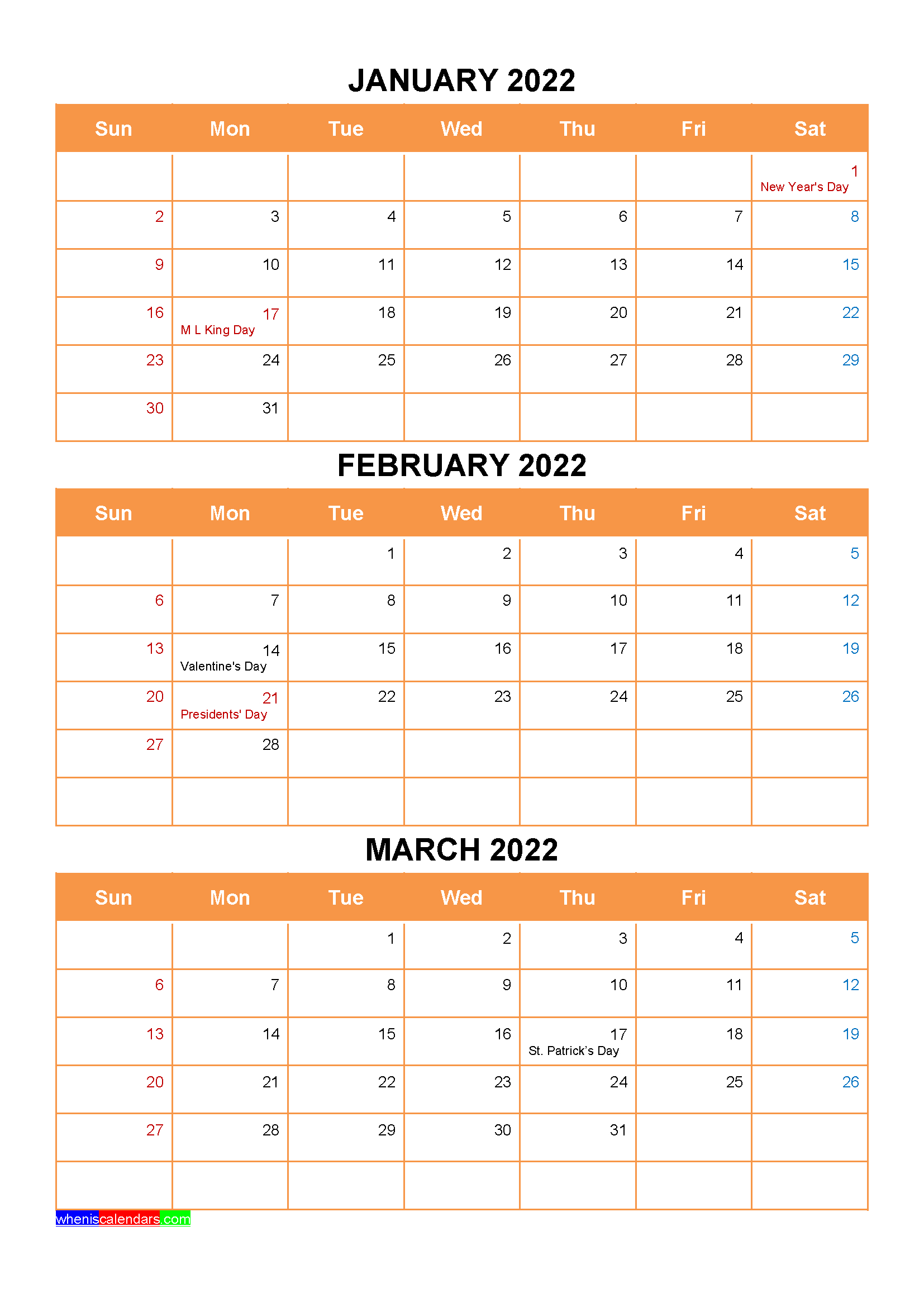 Catch Calendar Of January 2022 With Holidays