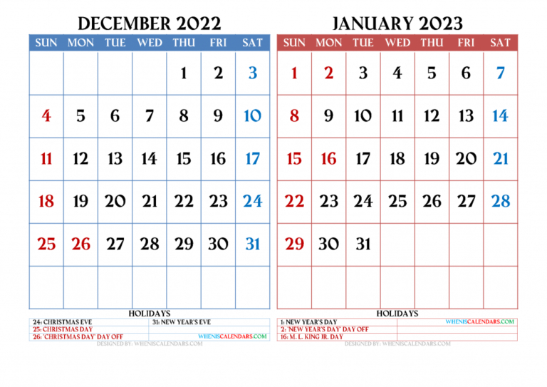 Catch Calendar Options January 2022