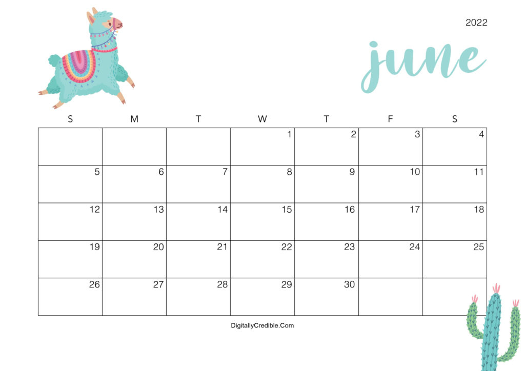 Catch Calendar Page For June 2022