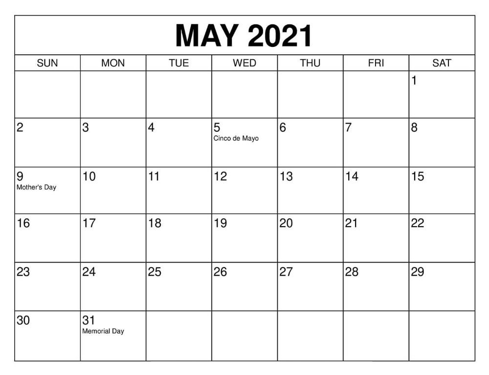 Catch Daily Calendar 2022 May