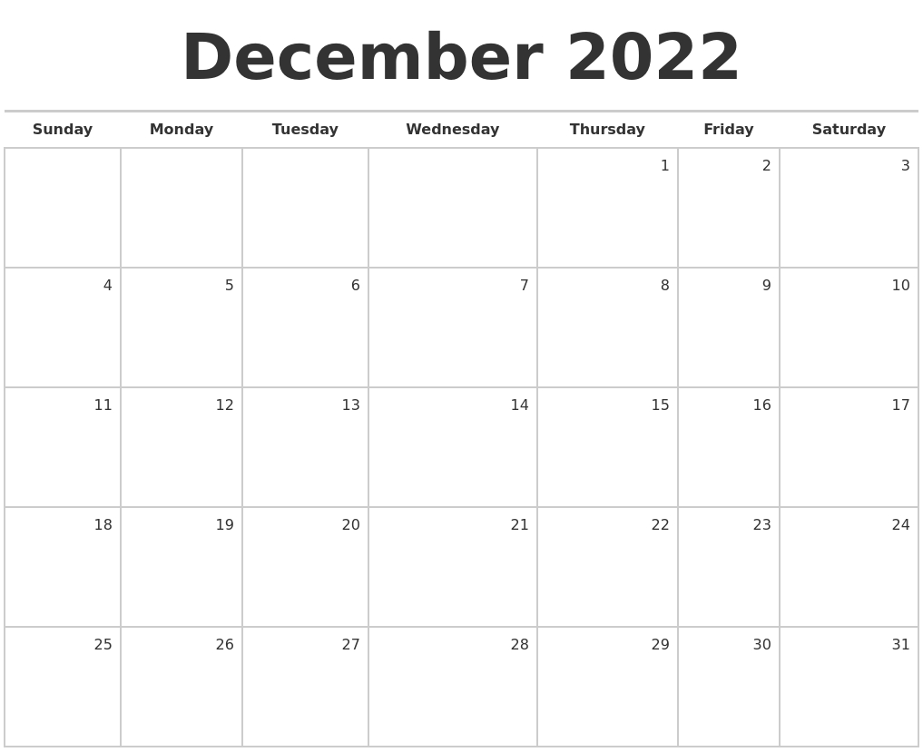 Catch December 2022 Calendar Pdf