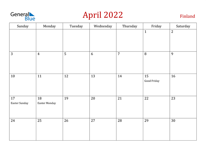 Catch Editable Calendar April 2022