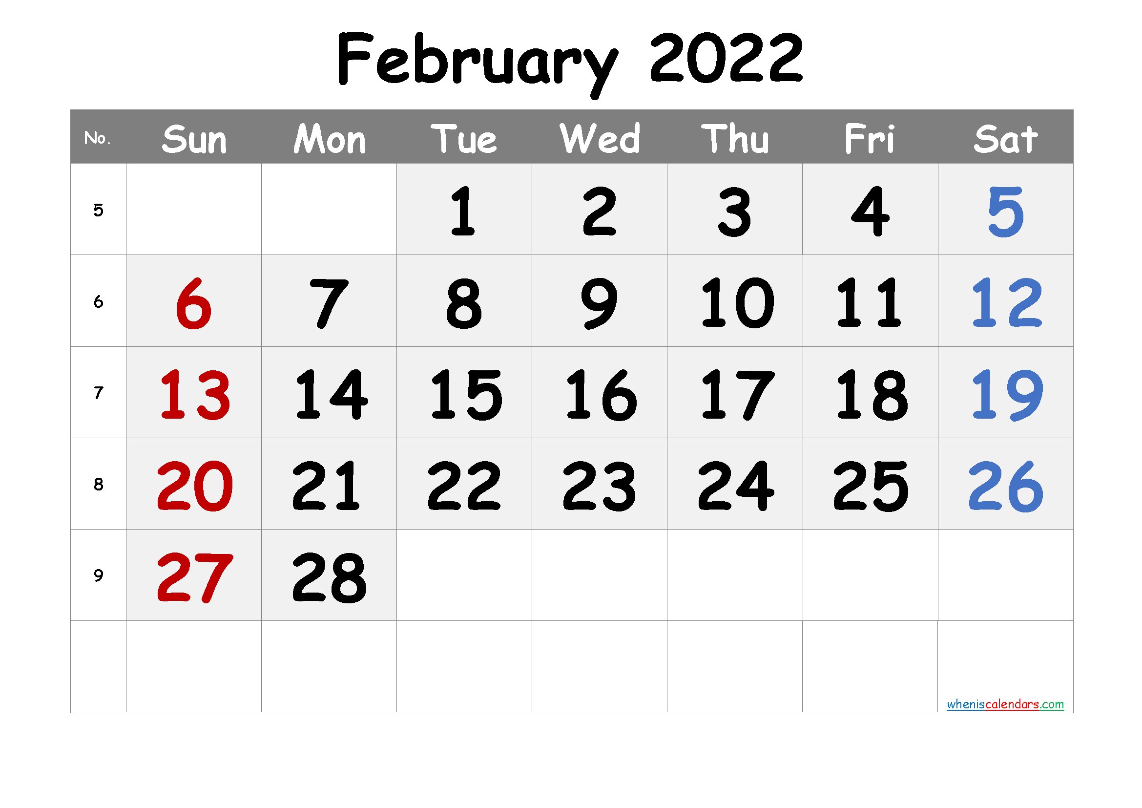 Catch February 2022 Calendar Printable Cute