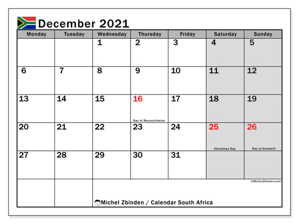 Catch February 2022 Calendar South Africa