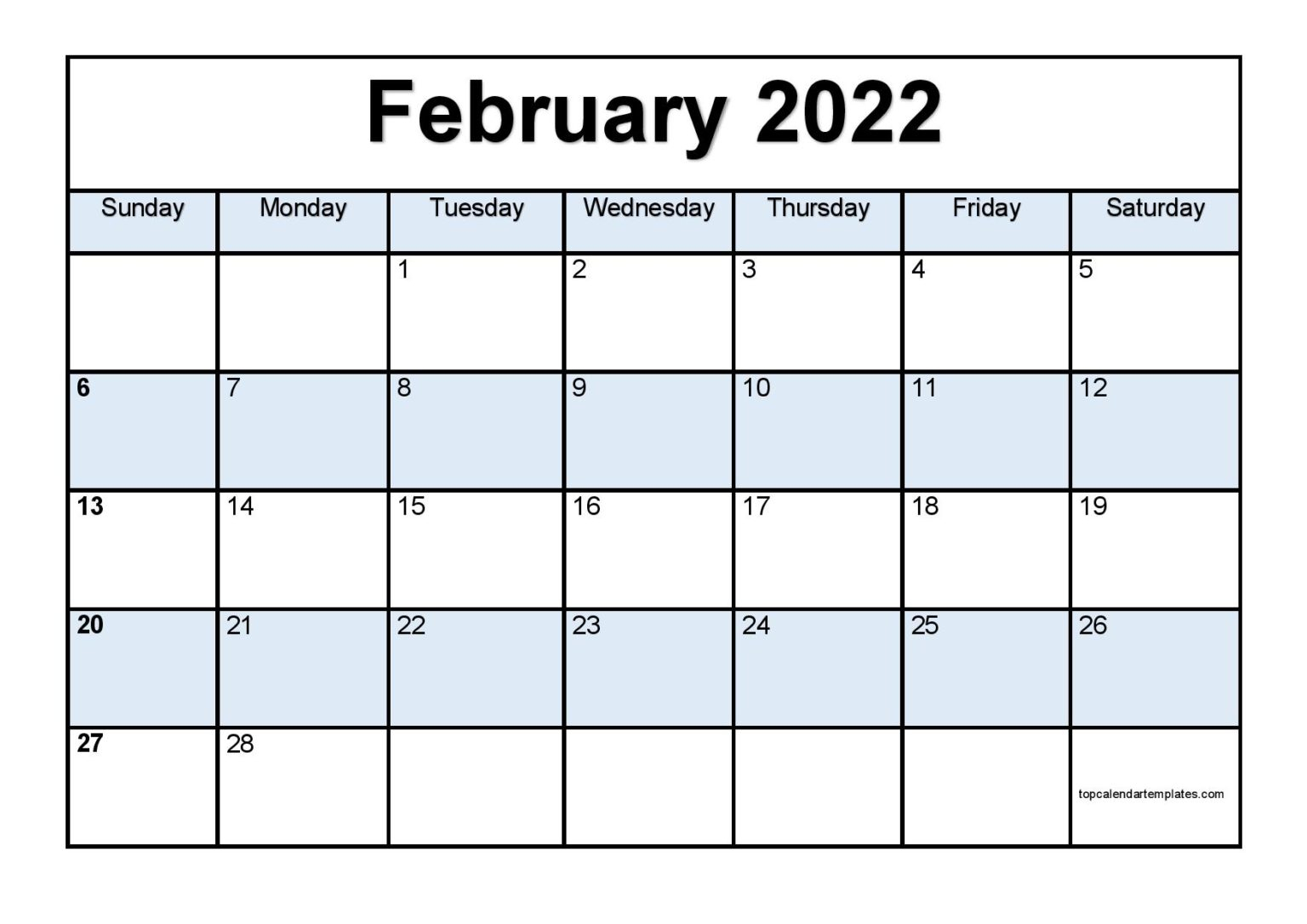 Catch Free Calendar For February 2022