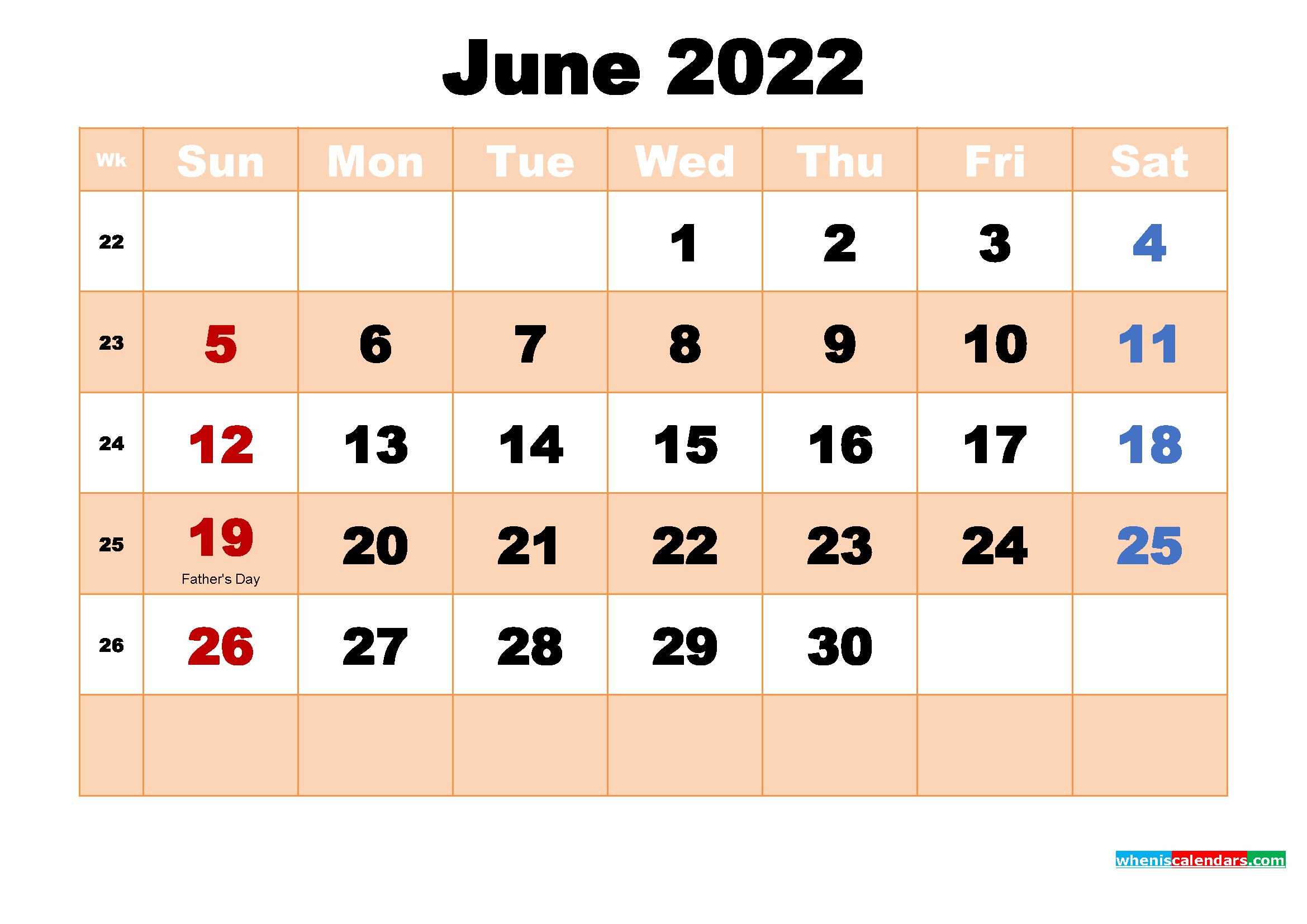 Catch Free Calendar June 2022