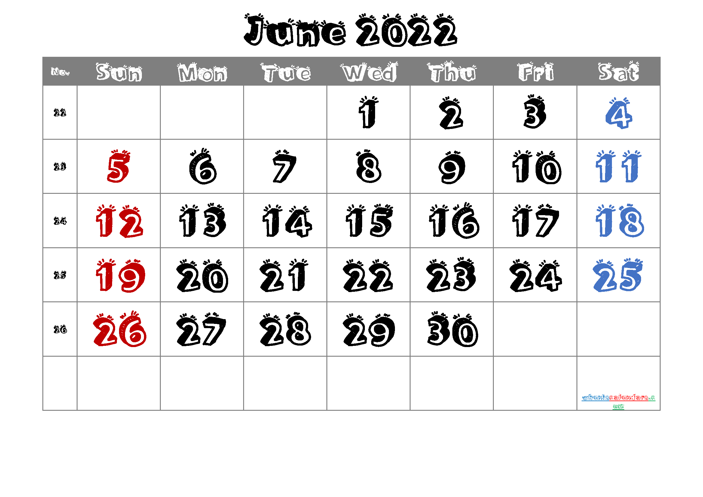 Catch Free Calendar June 2022
