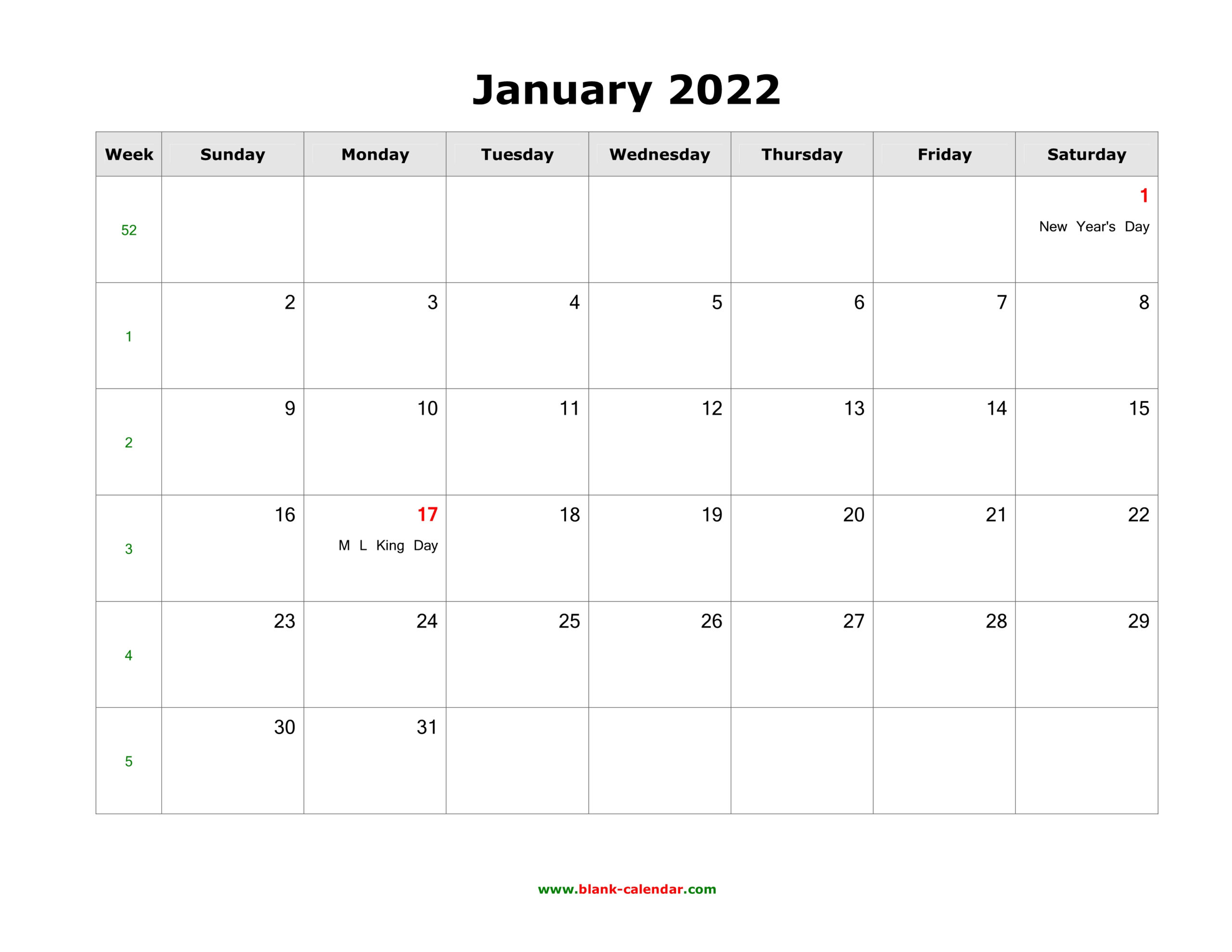 Catch January 18 2022 Calendar