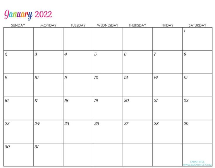 Catch January 20 2022 Calendar