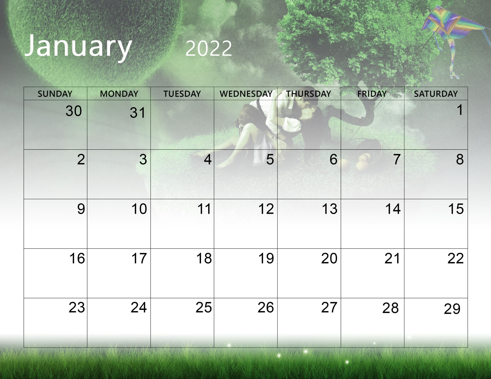 Catch January 2022 Calendar Dates