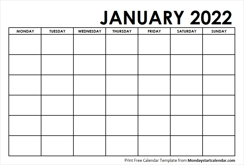Catch January 2022 Calendar Uk Printable